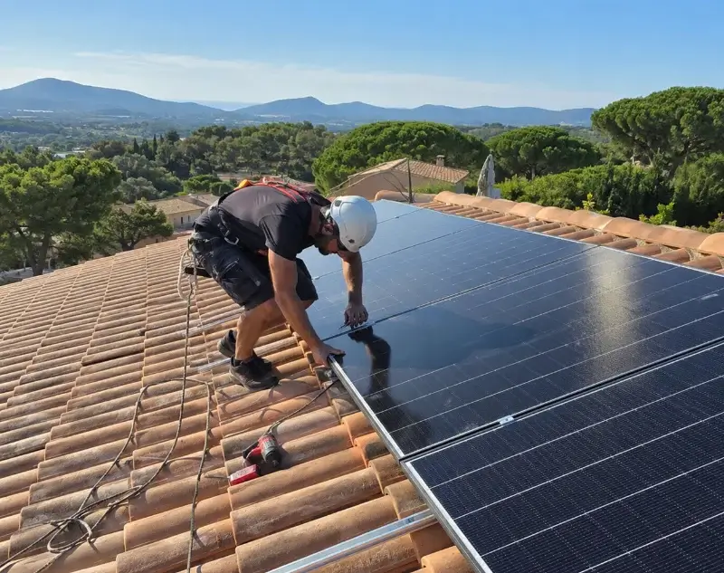 Installateur panneaux solaires Châteaudouble — pose photovoltaïque sur toiture