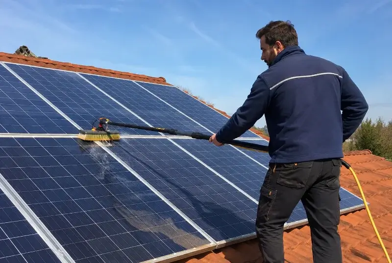 Nettoyage et entretien de panneaux solaires à Châteaudouble