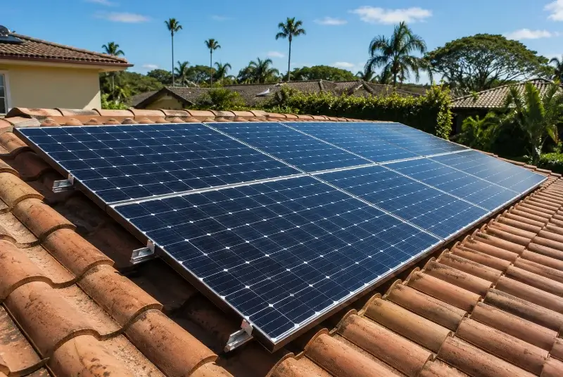 Installation de panneaux solaires à Châteaudouble